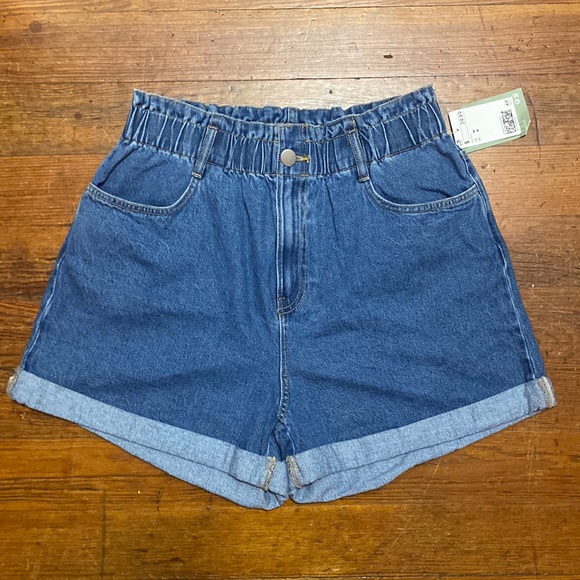 H&M Pants - H&M Denim Paper-bag Shorts #147N